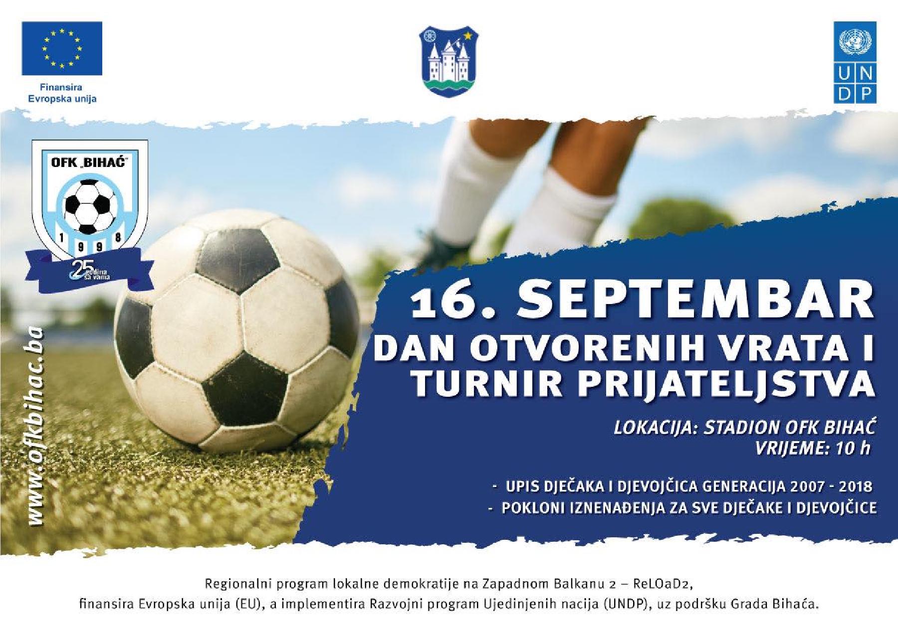 Obavijest Uprave kluba o Turniru prijateljstva u organizaciji OFK 